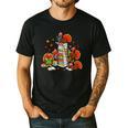 Turkey Reading Books Fall Thanksgiving Teacher Librarian Men's Casual T-Shirt Black Turkey Reading Books Fall Thanksgiving Teacher Librarian Men's Casual T-Shirt Black