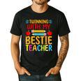 Twinning With My Bestie Teacher Boy Spirit Week Twin Day Men's Casual T-Shirt Black