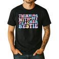 Twinning With My Teacher Bestie Teaching Partner Men's Casual T-Shirt Black Twinning With My Teacher Bestie Teaching Partner Men's Casual T-Shirt Black