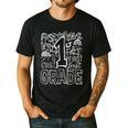 Typography 1st Grade Team Student Teacher Men's Casual T-Shirt Black