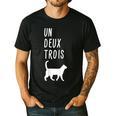 Un Deux Trois Cat Shirt French Teacher Men's Casual T-Shirt Black