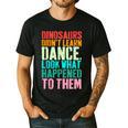 Vintage Dinosaurs Didn't Learn Dance Dance Teacher Men's Casual T-Shirt Black Vintage Dinosaurs Didn't Learn Dance Dance Teacher Men's Casual T-Shirt Black