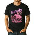 Vintage Howdy First Grade Cowgirl Teacher Western School Men's Casual T-Shirt Black Vintage Howdy First Grade Cowgirl Teacher Western School Men's Casual T-Shirt Black
