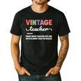 Vintage Teacher Knows More Than She Says Outfit Definition Men's Casual T-Shirt Black