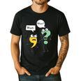 Wait What English Teacher Grammar Police Grammarian Men's Casual T-Shirt Black