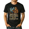 Weird Teachers Build Character Van Bigfoot Art Men's Casual T-Shirt Black Weird Teachers Build Character Van Bigfoot Art Men's Casual T-Shirt Black