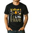 Welcome To The Hive Bee Teacher Back To School Men's Casual T-Shirt Black Welcome To The Hive Bee Teacher Back To School Men's Casual T-Shirt Black