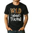 Wild About Teaching Teacher Student First Day Of School Men's Casual T-Shirt Black Wild About Teaching Teacher Student First Day Of School Men's Casual T-Shirt Black