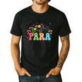 Wildflower Para Floral Paraprofessional Paraeducator Teacher Men's Casual T-Shirt Black Wildflower Para Floral Paraprofessional Paraeducator Teacher Men's Casual T-Shirt Black