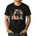 Wildflower Pre-K Preschool Team Floral Teacher Girls Men's Casual T-Shirt Black Wildflower Pre-K Preschool Team Floral Teacher Girls Men's Casual T-Shirt Black