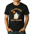 Will Give Math Advice For Candy Math Ghost Teacher Halloween Men's Casual T-Shirt Black Will Give Math Advice For Candy Math Ghost Teacher Halloween Men's Casual T-Shirt Black