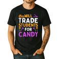 Will Trade Students For Candy Cute Halloween Costume Teacher For Men Women Kids Men's Casual T-Shirt Black