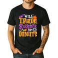 Will Trade Students For Donuts Halloween Teacher Men's Casual T-Shirt Black