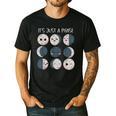 Women Science Teacher Moon Phases Scientist Back To School Men's Casual T-Shirt Black