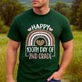 100th Day Of 2nd Grade 100 Days Of School Teacher Men's Casual T-Shirt Forest 100th Day Of 2nd Grade 100 Days Of School Teacher Men's Casual T-Shirt Forest