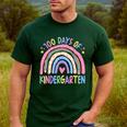 100th Day Of Kindergarten Teacher Kids 100 Days Smarter Men's Casual T-Shirt Forest 100th Day Of Kindergarten Teacher Kids 100 Days Smarter Men's Casual T-Shirt Forest