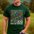100th Day Of School Teacher Kids 100 Days Math Numbers Men's Casual T-Shirt Forest 100th Day Of School Teacher Kids 100 Days Math Numbers Men's Casual T-Shirt Forest
