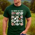 12 Days Of Art Teacher Christmas Artists Painter Educational Men's Casual T-Shirt Forest 12 Days Of Art Teacher Christmas Artists Painter Educational Men's Casual T-Shirt Forest