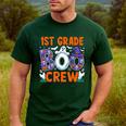 1st Grade Boo Crew First Grade Teacher Kids Happy Halloween Men's Casual T-Shirt Forest
