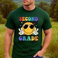 2nd Grade Teacher Shirts First Day Second Grade Shirt Girls Men's Casual T-Shirt Forest