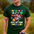 2nd Grade Is Out Of This World Space Rocket Planets Teacher Men's Casual T-Shirt Forest