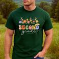 2nd Second Grade Teacher Wildflower Back To School Floral Men's Casual T-Shirt Forest 2nd Second Grade Teacher Wildflower Back To School Floral Men's Casual T-Shirt Forest