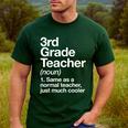 3rd Grade Teacher Definition Back To School First Day Men's Casual T-Shirt Forest