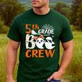 5th Grade Boo Crew Teachers Students Ghost Halloween Men's Casual T-Shirt Forest