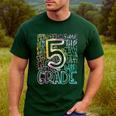 5th Grade Typography Team Fifth Grade Teacher Back To School Men's Casual T-Shirt Forest 5th Grade Typography Team Fifth Grade Teacher Back To School Men's Casual T-Shirt Forest