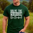 67 Meme PEMDAS Elementary Math Teacher Brain Rot Joke Men's Casual T-Shirt Forest