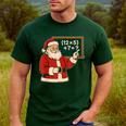 67 Teacher Christmas Santa Six Seven Meme Brainrot Math Joke Men's Casual T-Shirt Forest