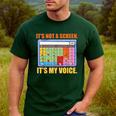 AAC Awareness AAC Teacher It's Not A Screen It's My Voice Men Women Men's Casual T-Shirt Forest