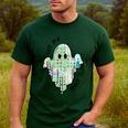 AAC Ghost Tell Me About It Speech Pathology AAC Sped Teacher Men's Casual T-Shirt Forest