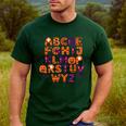 ABCs Learning Kindergarten Teacher Halloween Alphabet Men's Casual T-Shirt Forest ABCs Learning Kindergarten Teacher Halloween Alphabet Men's Casual T-Shirt Forest