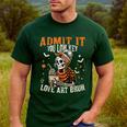 Admit It You Low Key Love Art Bruh Halloween Art Teacher Men's Casual T-Shirt Forest