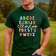 Alphabet ABC Elemeno Teacher Student Back To School Men's Casual T-Shirt Forest Alphabet ABC Elemeno Teacher Student Back To School Men's Casual T-Shirt Forest