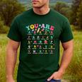 Alphabet Positive Affirmations Back To School Teacher Men's Casual T-Shirt Forest Alphabet Positive Affirmations Back To School Teacher Men's Casual T-Shirt Forest