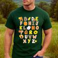 Alphabet Turkey Thanksgiving Costume Preschool Teacher Men Women Men's Casual T-Shirt Forest Alphabet Turkey Thanksgiving Costume Preschool Teacher Men Women Men's Casual T-Shirt Forest