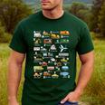 Alphabet Vehicles ABCs Learning Teachers Kids Boys Girls Men's Casual T-Shirt Forest Alphabet Vehicles ABCs Learning Teachers Kids Boys Girls Men's Casual T-Shirt Forest