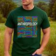 Anthropology Words Anthropologist Teacher Men's Casual T-Shirt Forest