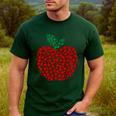 Apple Dot Pattern Art Teacher Appreciation Men Women Humor Men's Casual T-Shirt Forest Apple Dot Pattern Art Teacher Appreciation Men Women Humor Men's Casual T-Shirt Forest