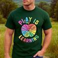 Apple Retro Play Is Learning Kindergarten Teacher Daycare Men's Casual T-Shirt Forest Apple Retro Play Is Learning Kindergarten Teacher Daycare Men's Casual T-Shirt Forest