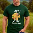 Art Is My Superpower Drawing Art Teacher Artists Men's Casual T-Shirt Forest Art Is My Superpower Drawing Art Teacher Artists Men's Casual T-Shirt Forest