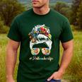 Art Teacher Life Messy Bun Back To School Art Teacher Men's Casual T-Shirt Forest