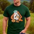 Art Teacher Painting Brushes Retro Pumpkin Ghost Artist Men's Casual T-Shirt Forest Art Teacher Painting Brushes Retro Pumpkin Ghost Artist Men's Casual T-Shirt Forest