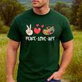 Art Teacher Peace Love Art For Artists And Painters Men's Casual T-Shirt Forest Art Teacher Peace Love Art For Artists And Painters Men's Casual T-Shirt Forest