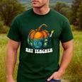 Art Teacher Pumpkin Halloween Night Men Women Men's Casual T-Shirt Forest Art Teacher Pumpkin Halloween Night Men Women Men's Casual T-Shirt Forest