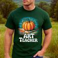 Art Teacher Pumpkin Painting Halloween Costume Men's Casual T-Shirt Forest