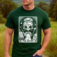 Artist Tarot Card Skeleton Painter Art Teacher Witchy Men's Casual T-Shirt Forest Artist Tarot Card Skeleton Painter Art Teacher Witchy Men's Casual T-Shirt Forest