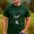 Astronaut Purple Moon Swing NASA Space Science Teacher Men's Casual T-Shirt Forest